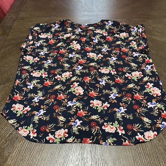 Philosophy Navy Floral Chiffon Sleeveless Top, Women’s Size XXL - Picture 10 of 12